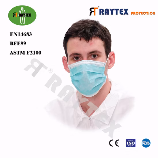 Raytex 11031 不織布 3 プライ フェイス マスク イヤーループ タイプ工場直接供給